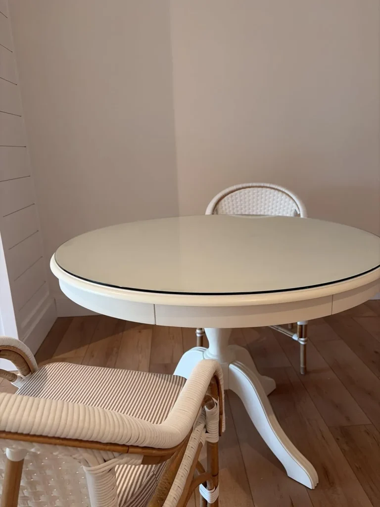 Glass table top