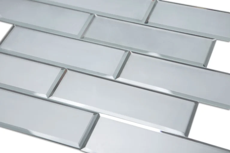 Glass mirror matte peel & stick backsplash tiles 2