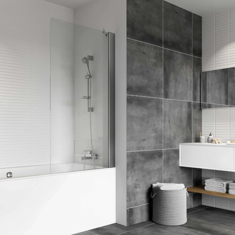Bath glass shower screen